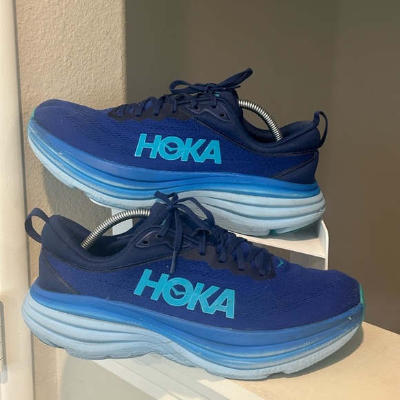 Hoka One One Other - HOKA BONDI 8 Men's Blue Running Shoes 1123202 BBBG Size 11.5 D